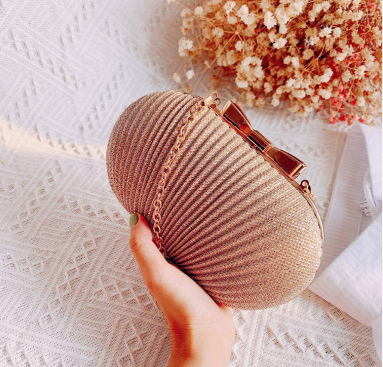 Golden Shell Clutch