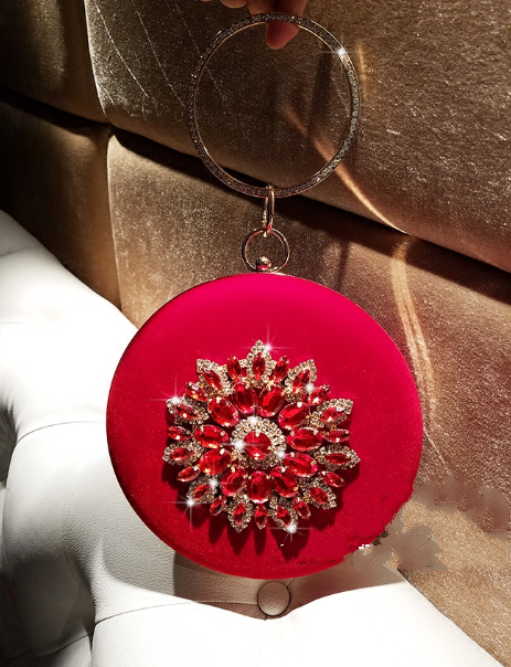 Velvet Diamond Glam Clutch