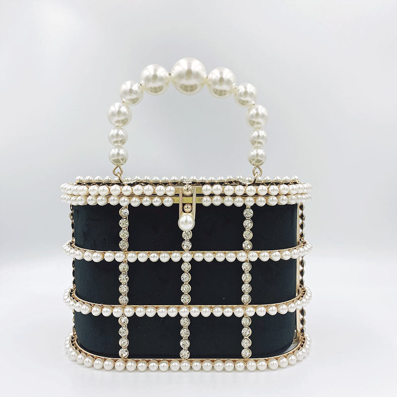 Wonderland Pearl Cage Bag