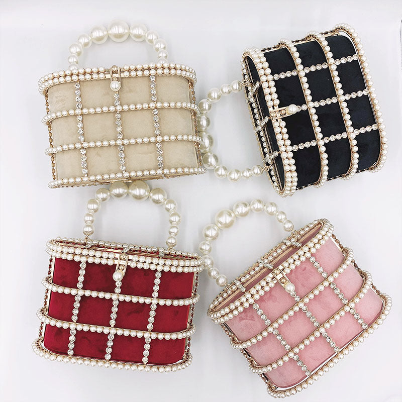 Wonderland Pearl Cage Bag