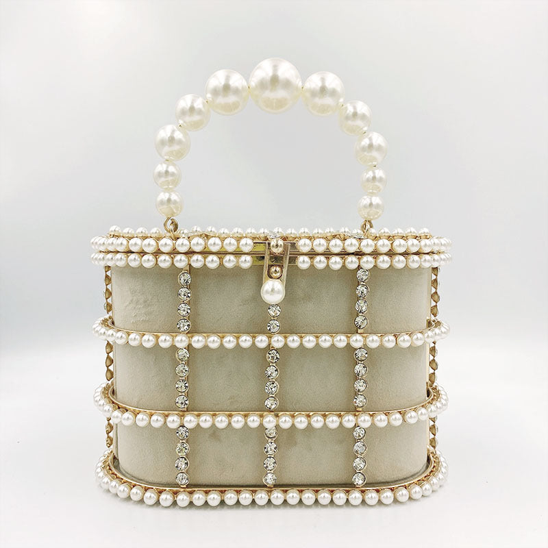 Wonderland Pearl Cage Bag