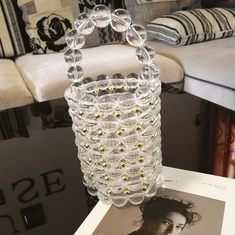 Beaded Bucket Bag