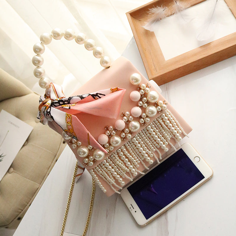 Tassel shoulder bag