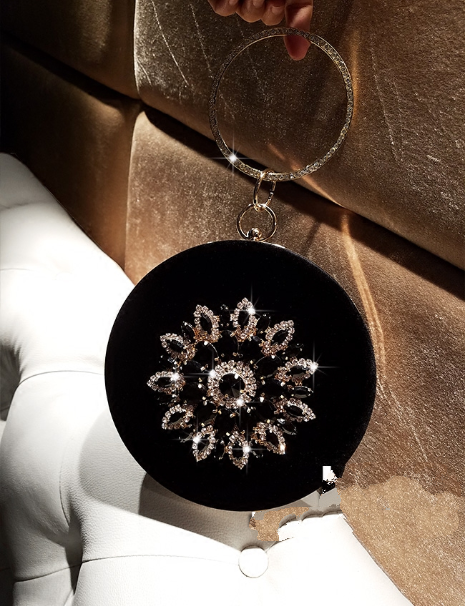 Velvet Diamond Glam Clutch