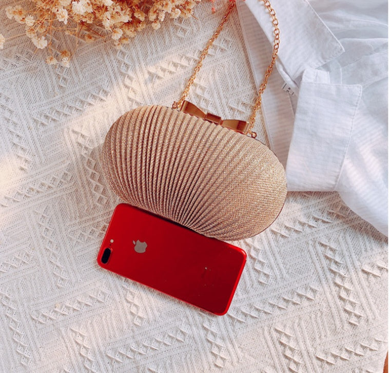 Golden Shell Clutch