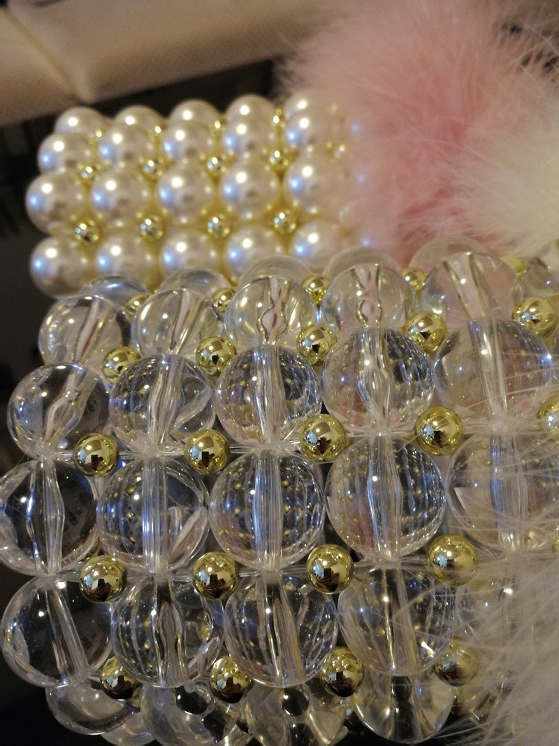 Fur Pearl Bag