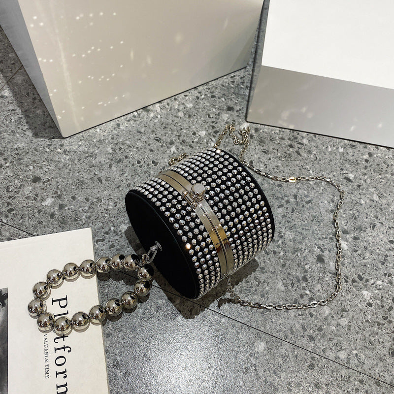 Studded Diamond Crossbody Bag