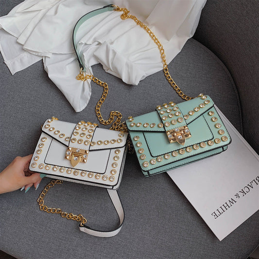 Rhinestone Rivet Bag