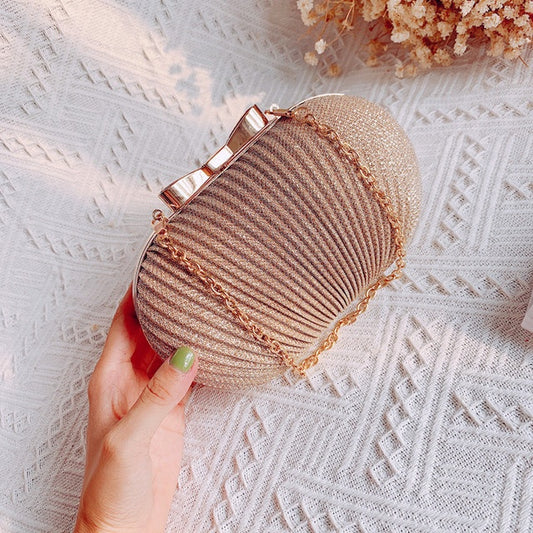 Golden Shell Clutch