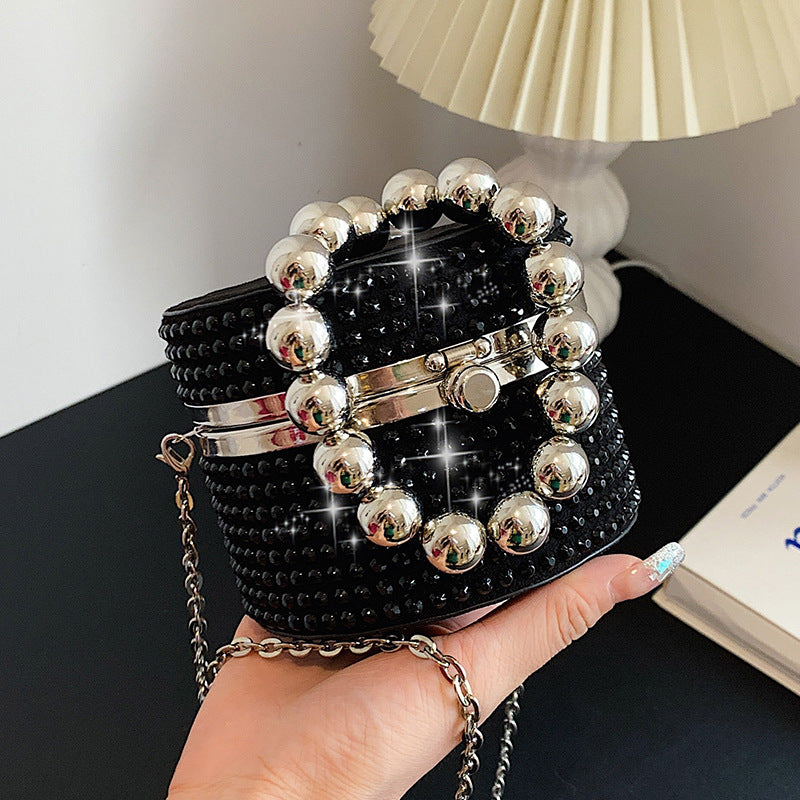 Studded Diamond Crossbody Bag