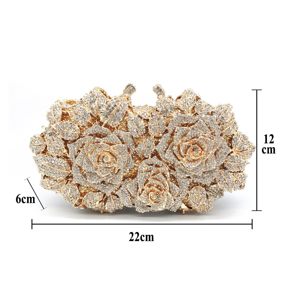 Diamond Rose Petals Bag